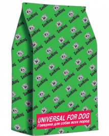 Zooring Universal For Dog корм для собак все породы Говядина 20 кг