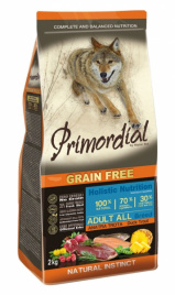 Primordial сухой корм для собак беззерновой с форелью и уткой 12 кг