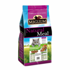 Meglium корм для кошек говядина курица овощи 15 кг