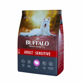 Mr.Buffalo ADULT M/L SENSITIVE Сухой корм для собак средних и крупных пород индейка 2 кг