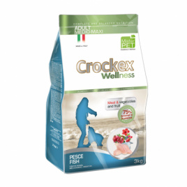 CROCKEX Wellness корм для собак средних и крупных пород рыба с рисом 3 кг
