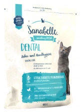 Sanabelle Dental корм для кошек поддержание здоровья зубов птица 0.4 кг