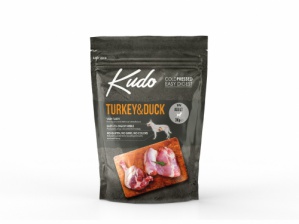 KUDO Полнорационный сухой корм для взрослых собак мелких пород индейка с уткой 3 кг