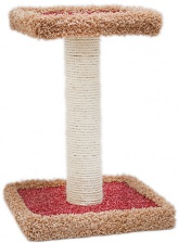 Когтеточка столбик для кошек Дарэлл Штанга 33х33х55 см 