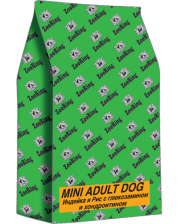 Zooring Mini Adult Dog корм для собак маленьких пород Индейка рис хондропротекторы 20 кг