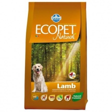 Сухой корм для собак Farmina ECOPET Natural Adult Mini  для мелких пород ягненок 12кг 