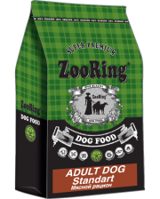 Zooring Adult Dog Standart корм для собак средних и крупных Мясной рацион 10 кг