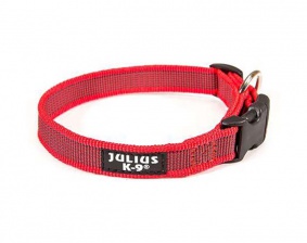 JULIUS-K9 ошейник для собак Color Gray 39-65 см 2.5 см красно серый