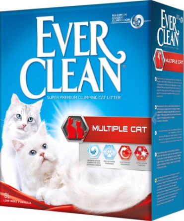 Ever Clean Multiple Cat аполнитель кошачий  максимальный контроль без запаха 10 кг фото 1