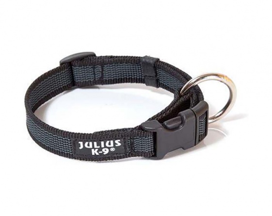 JULIUS-K9 ошейник для собак Color Gray 27- 42 см 2 см черно серый фото 1