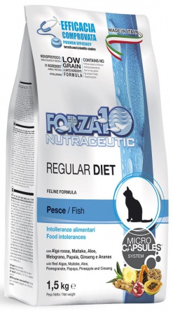 Forza 10 Cat Reg Diet pesce 32-12 корм для кошек лечебный при аллергии на мясо 1.5 kг фото 1