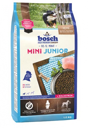 Bosch Mini Junior корм для собак щенков домашняя птица 1 кг фото 1