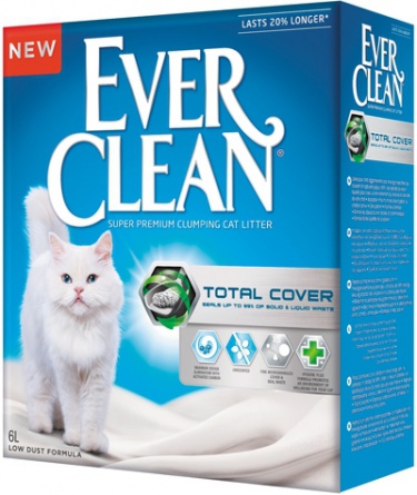 Ever Clean Total Cover наполнитель кошачий без запаха 10 кг фото 1
