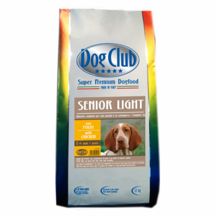 Dog Club Senior Light сухой корм для собак склонных к полноте пожилые Свинина 12 кг фото 1