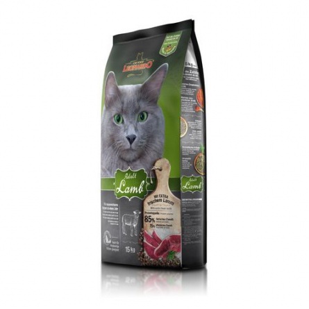 Leonardo Adult Lamb корм для кошек повседневный ягненок рис холистик для длинношерстных 15 кг фото 3