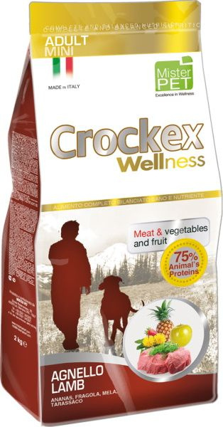 CROCKEX Wellness корм для собак мелких пород ягненок с рисом 2 кг фото 1
