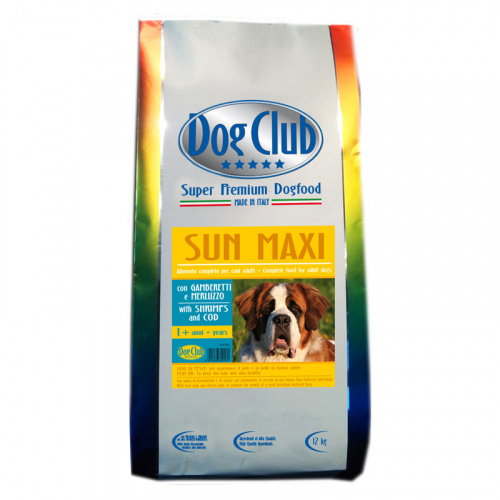 Dog Club Sun Maxi сухой корм для собак гипаллергенный 12 кг фото 1
